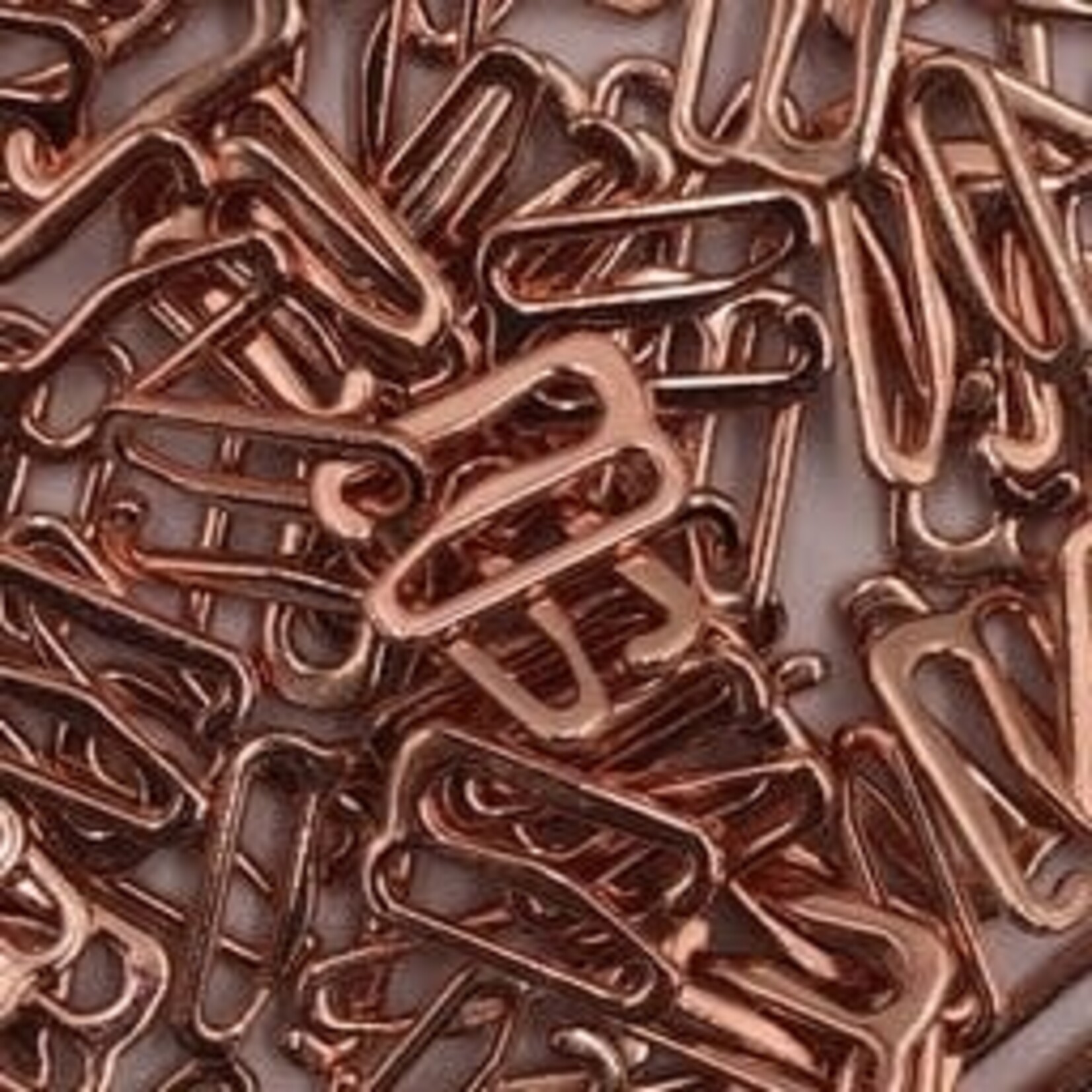 BRA OPEN HOOK (12MM) 1/2 INCH (50PCS/PACK) - ROSE GOLD