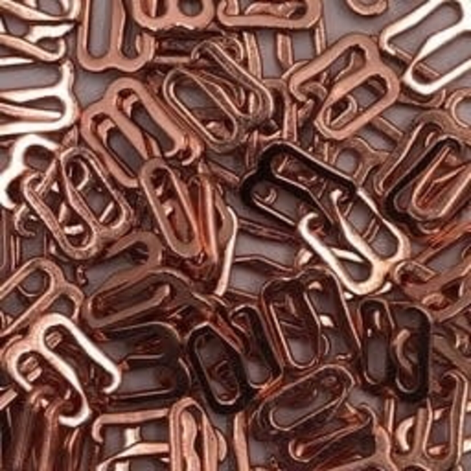 BRA OPEN HOOK (8MM) 5/16 INCH (1500PCS/PACK) - ROSE GOLD