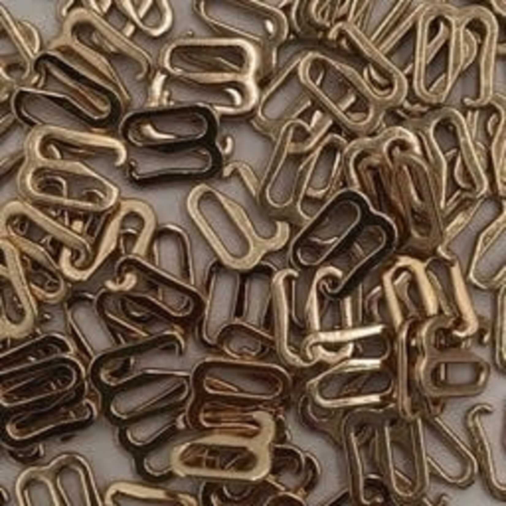 Bra Open Hook 5/16Inch (8mm) 50pcs - Gold