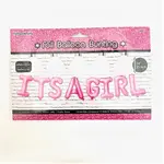Fantastik Party IT'S A GIRL FOIL BALLOONS BUNTING PINK 16IN