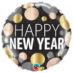 18" 2 Sided Printed Mylar Balloon Happy New Year