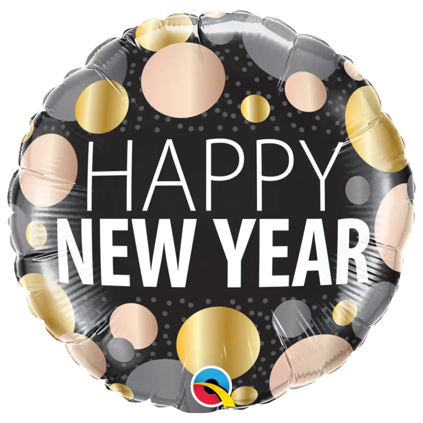 18" 2 Sided Printed Mylar Balloon Happy New Year