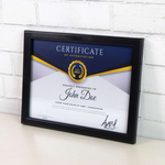 Bazic Bazic Multipurpose Document Frame W/Glass Cover 8.5" x 11"