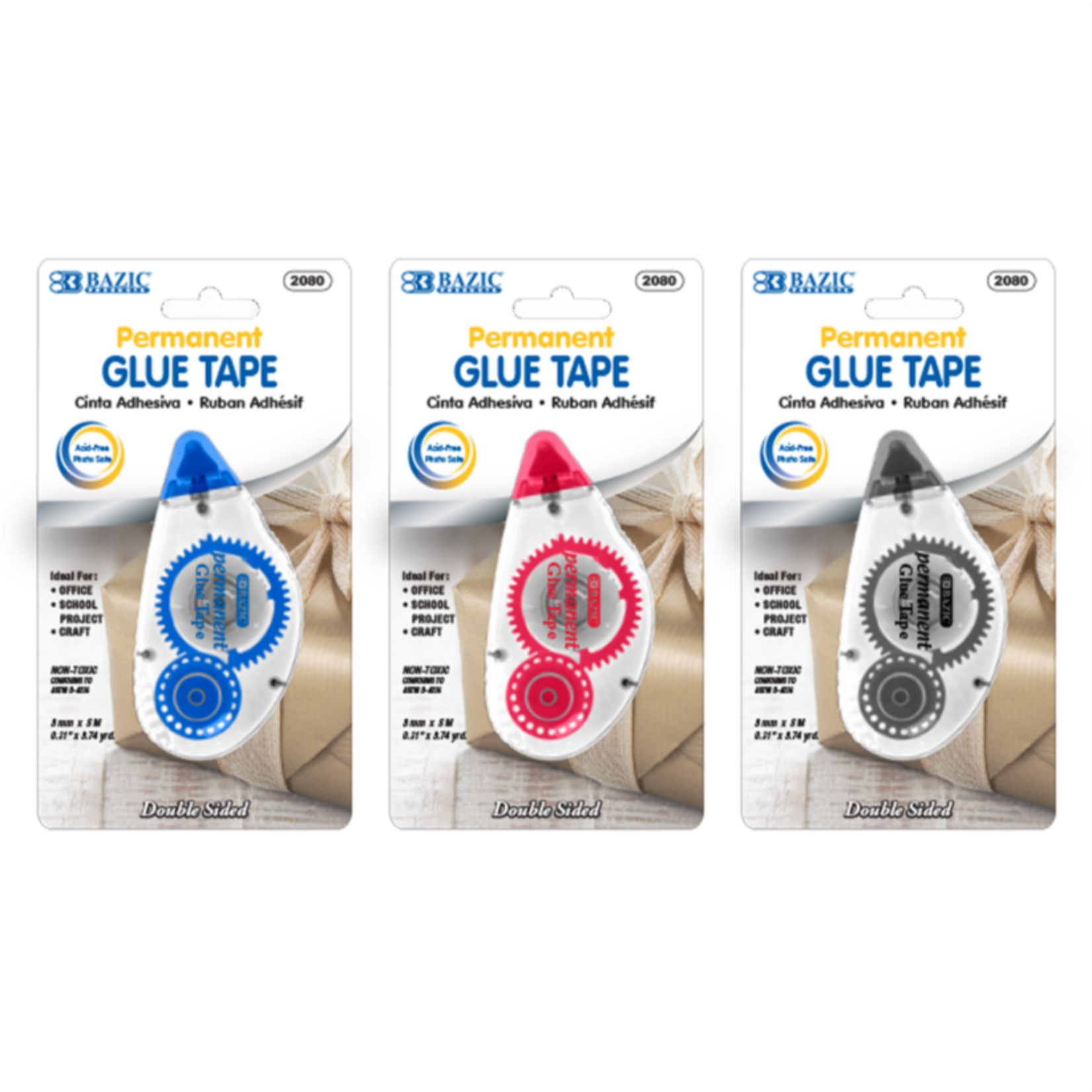 Bazic Permanent Glue Tape 8mm x 8m