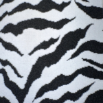 Jacquard Tiger Fabric - Black & White