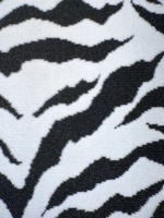 Jacquard Tiger Fabric - Black & White