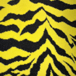Jacquard Tiger Fabric - Black & Yellow