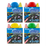 Bazic Bazic 4 Jumbo Sidewalk Chalks & 1 Chalk Holder