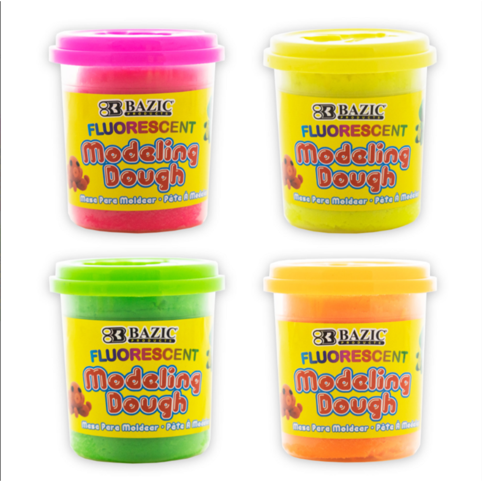 Bazic Bazic 4 Fluorescent Color Modeling Dough 220g