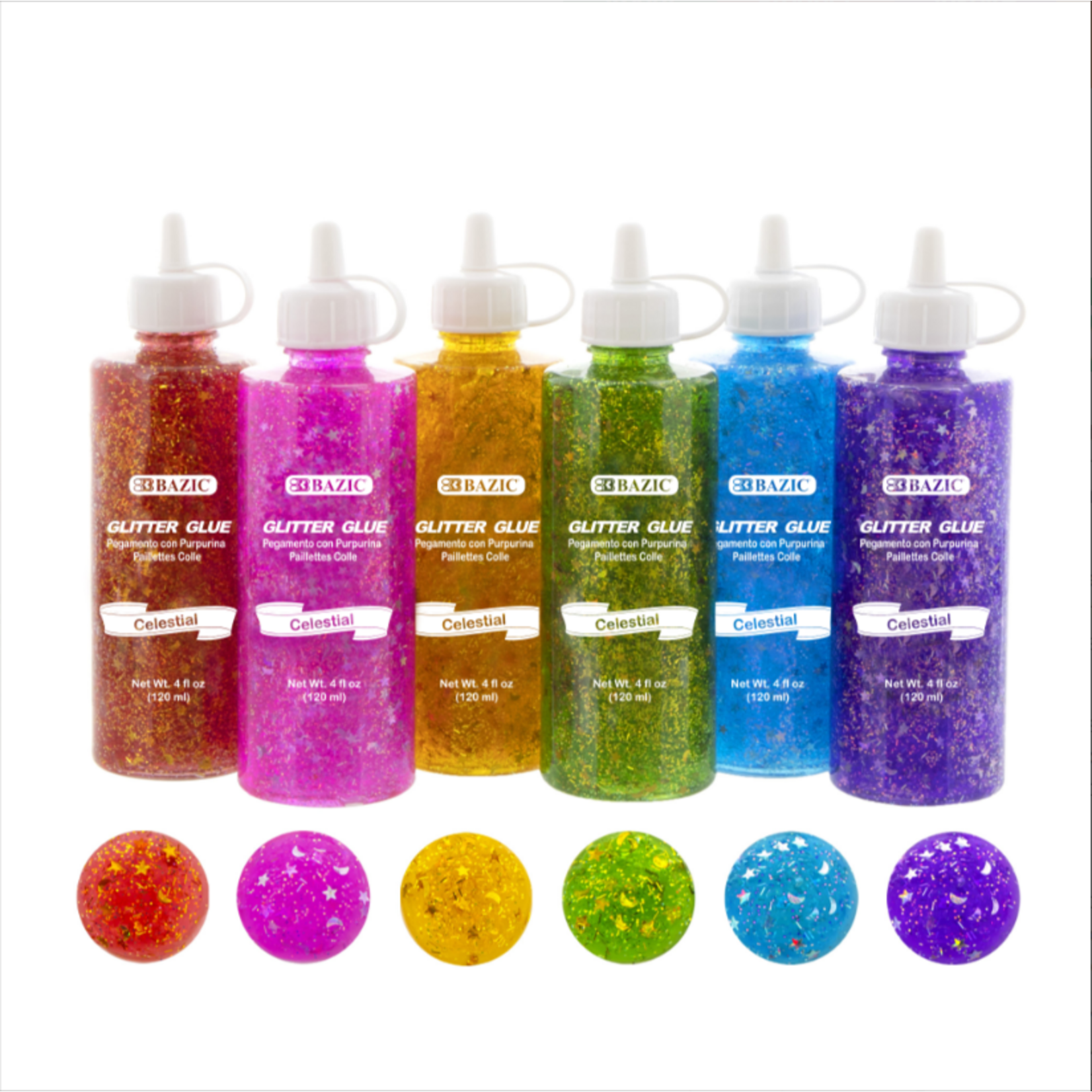 Bazic Bazic Celestial Glitter Glue 120ml/ 4oz