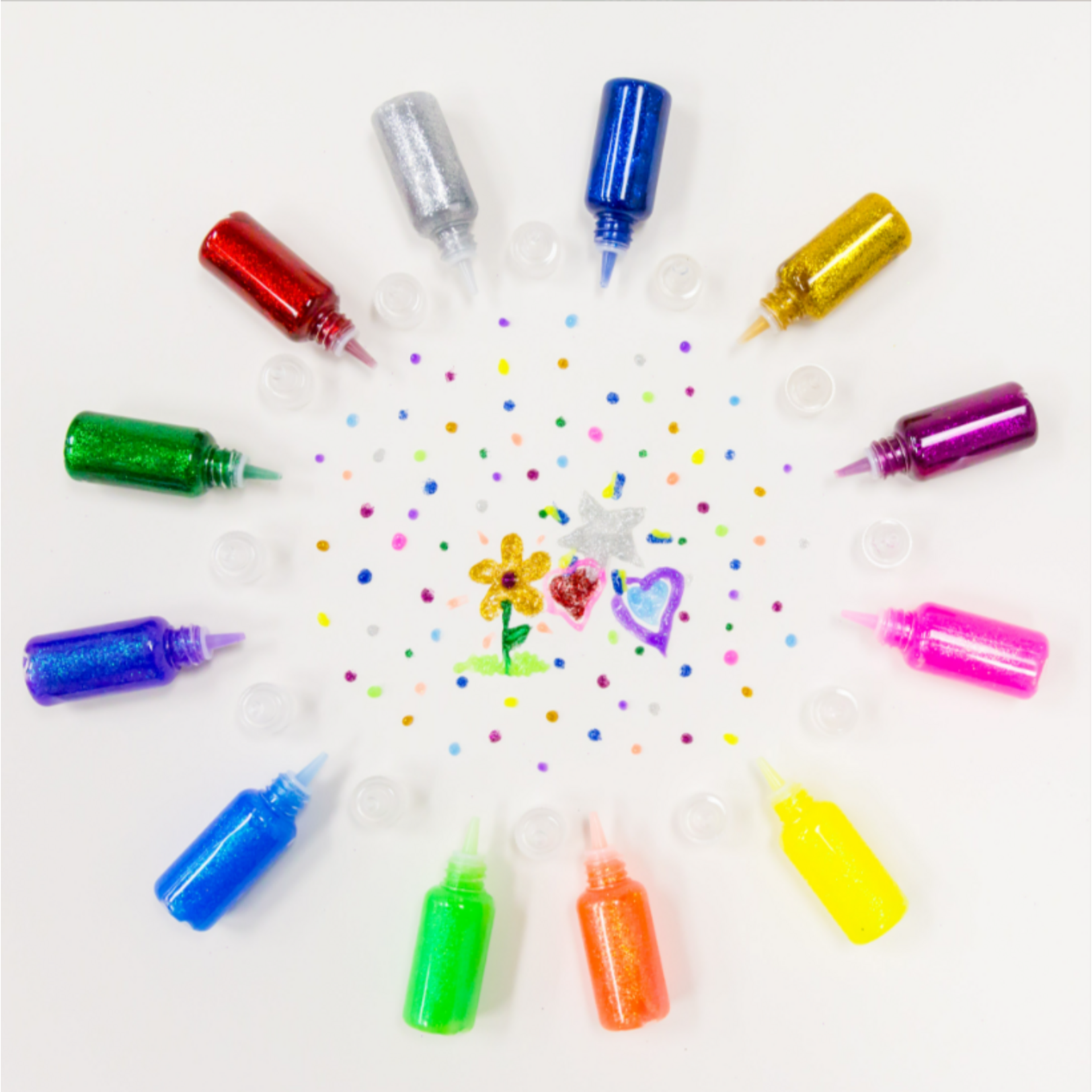 Bazic Bazic 6 Classic Color Glitter Glue 20ml/0.67oz