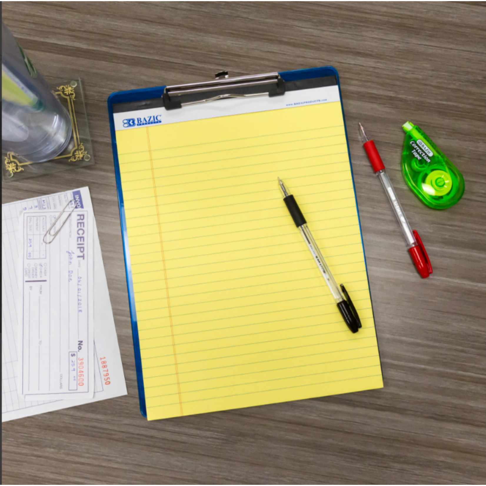 Bazic Bazic Canary Perforated Writing Pads 8.5"x11.75" (50 Sheets)