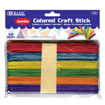 Bazic Bazic Jumbo Colored Craft Stick (50/Pk)