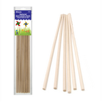 Bazic Bazic Round Natural Wooden Dowel 3/8"x12" (6/Pk)