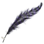 Premium Plumes 21-24 Inch Striped - Midnight in Moscow