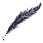 Premium Plumes 21-24 Inch Striped - Midnight in Moscow