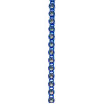 Crystal Lane Rhinestone Banding 10Yds 1Row SS8 Royal Blue Casing - Crystal