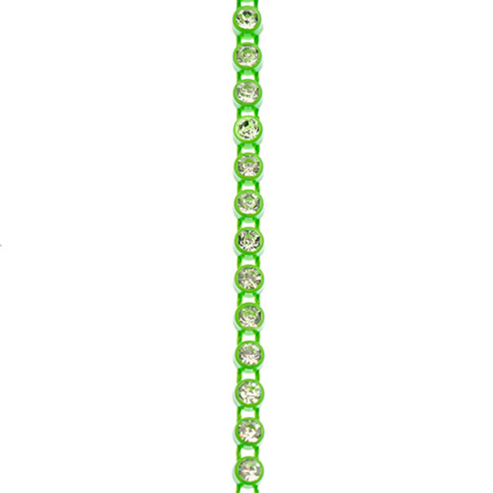 Crystal Lane Rhinestone Banding 10Yds 1Row SS8 Mint Casing - Crystal