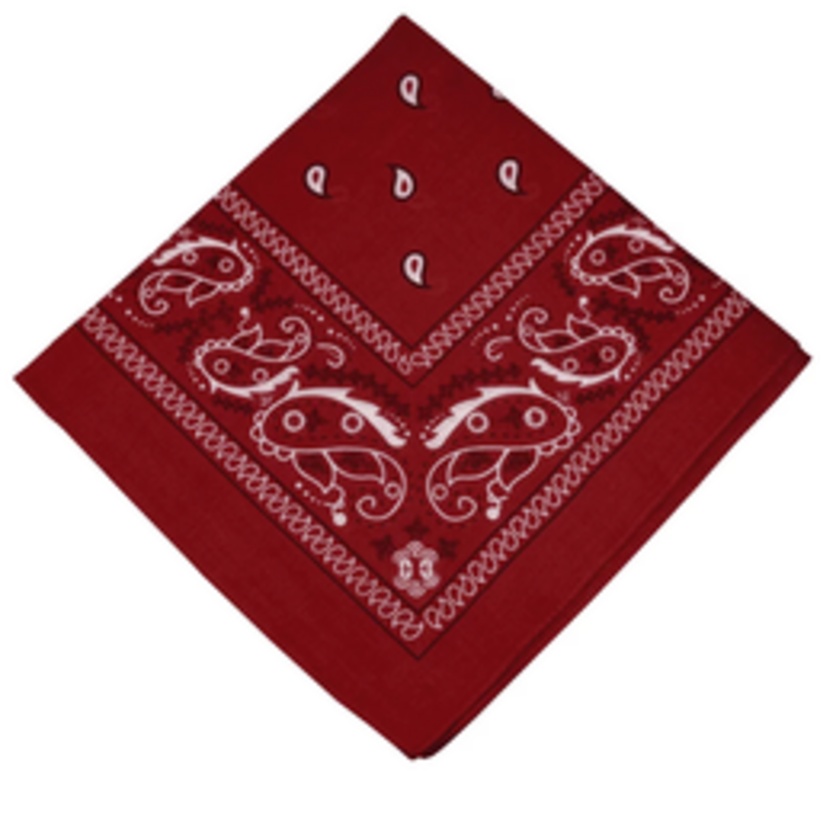 Bandana Paisley Patterned Burgundy