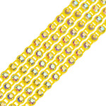 Crystal Lane Rhinestone Banding 1Yd 1Row SS8 Lemon Casing - Crystal AB