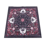 Bandana Patterned Paisley Skull with Wings