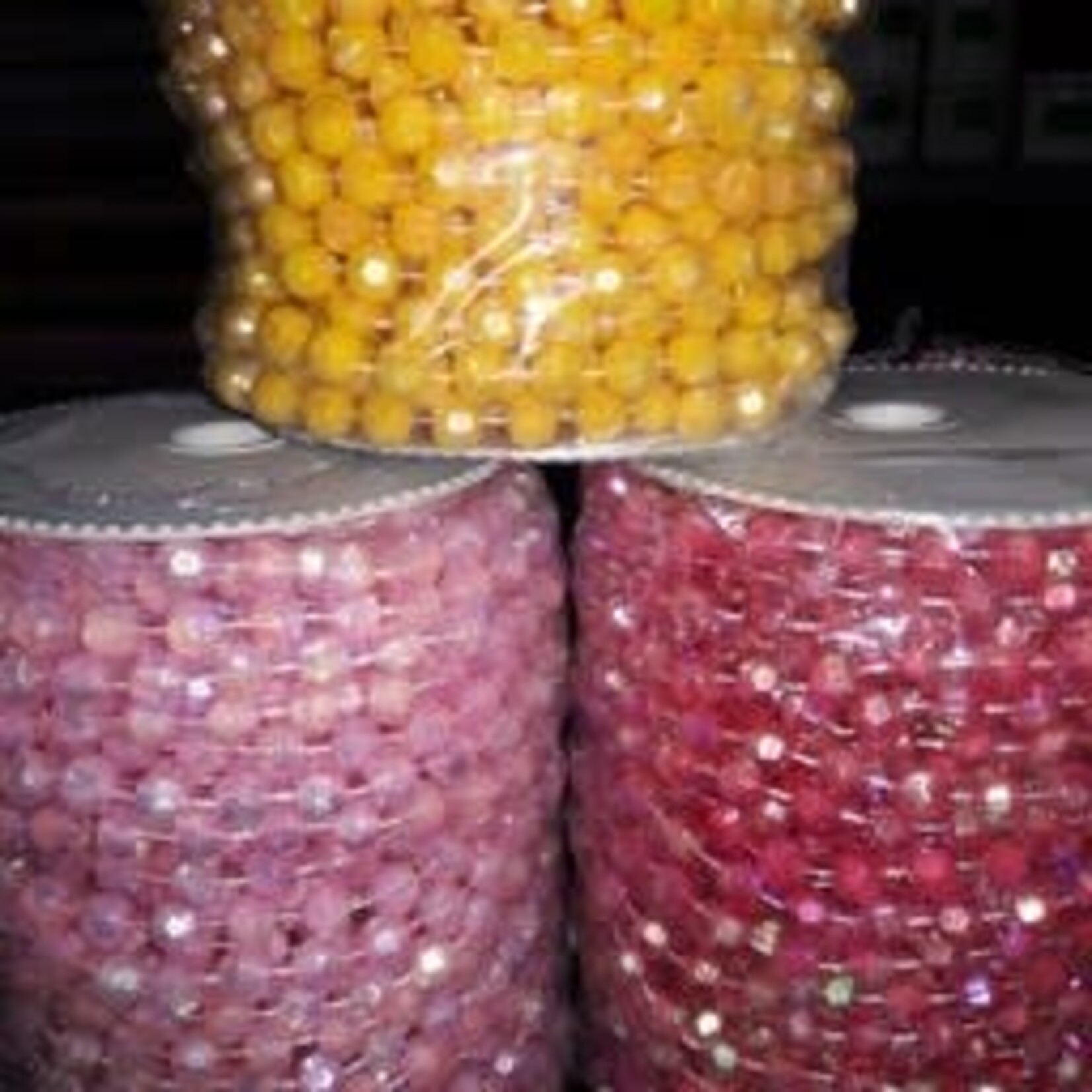 Beads On String 8Mm (Roll) Assorted Ab