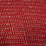 Polyester Spandex Mesh with AB Stones - Red