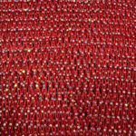 Polyester Spandex Mesh with AB Stones - Red
