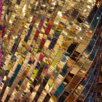 Hanging Sequin Mesh - Copper