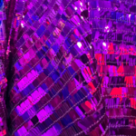 Hanging Sequin Mesh - Fuchsia Pink