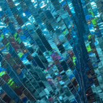 Hanging Sequin Mesh - Turquoise