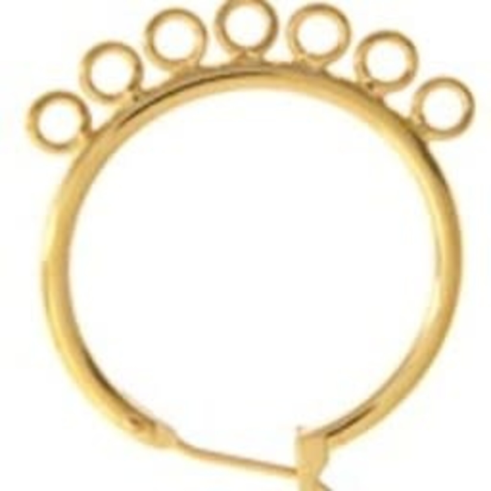 Chandelier Earring(10 Pieces) Gold Nickel Free 23 Mm