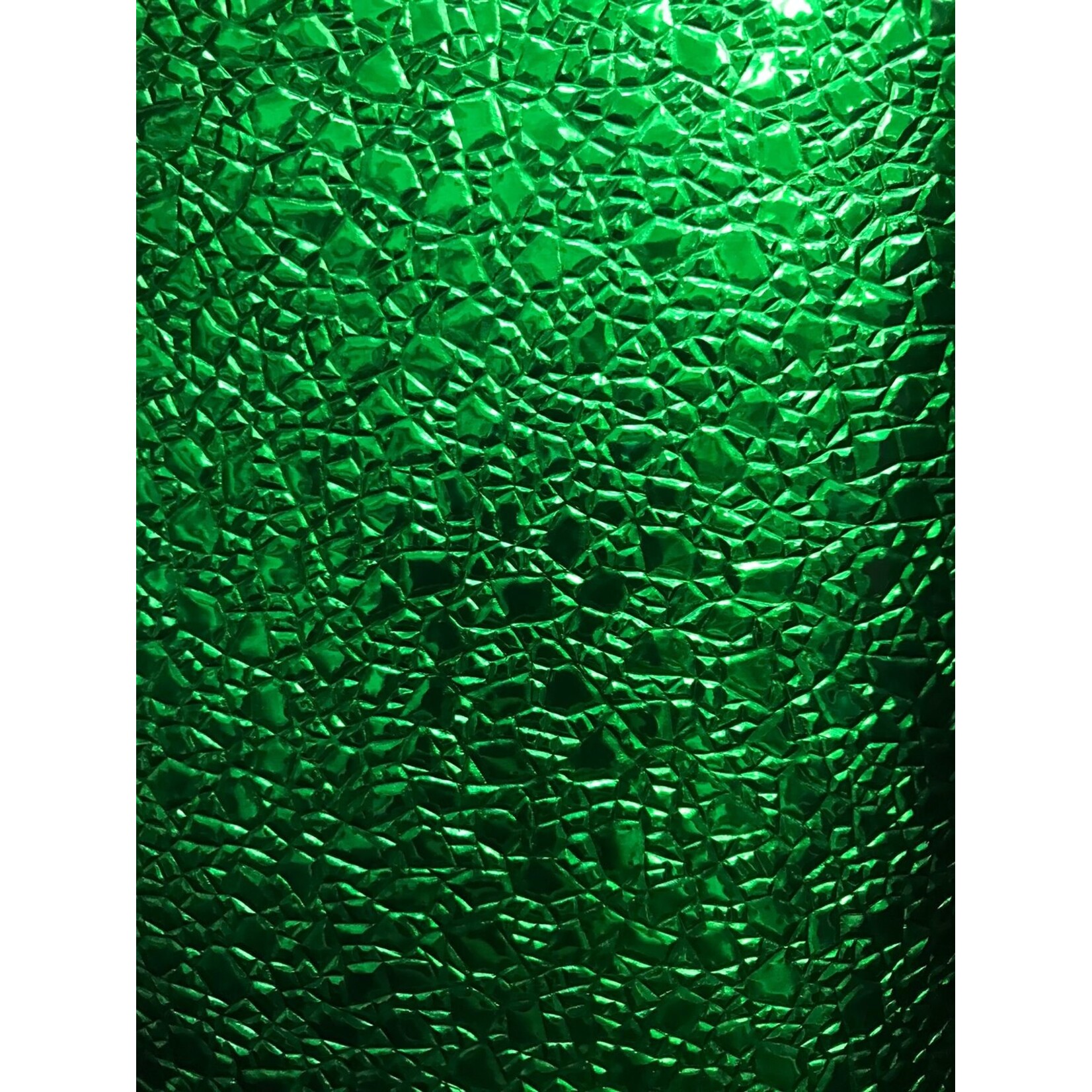 Cracked Ice (Foil) 48 - 50 Inches Kelly Green