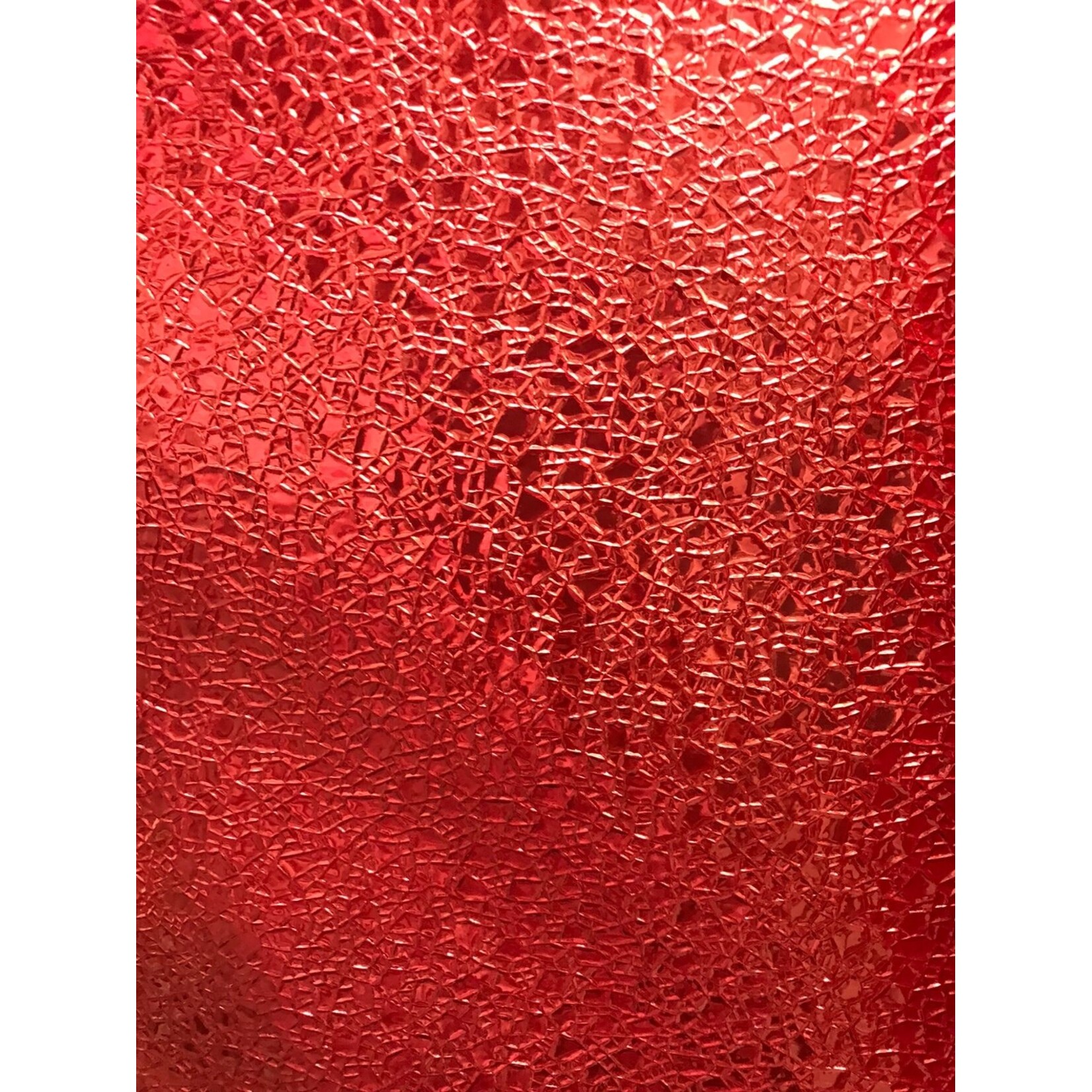 Cracked Ice (Foil) 48 - 50 Inches Red