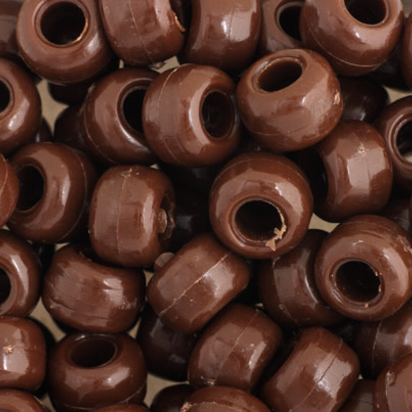 Crowbeads 9mm (60pcs) Brown Opaque
