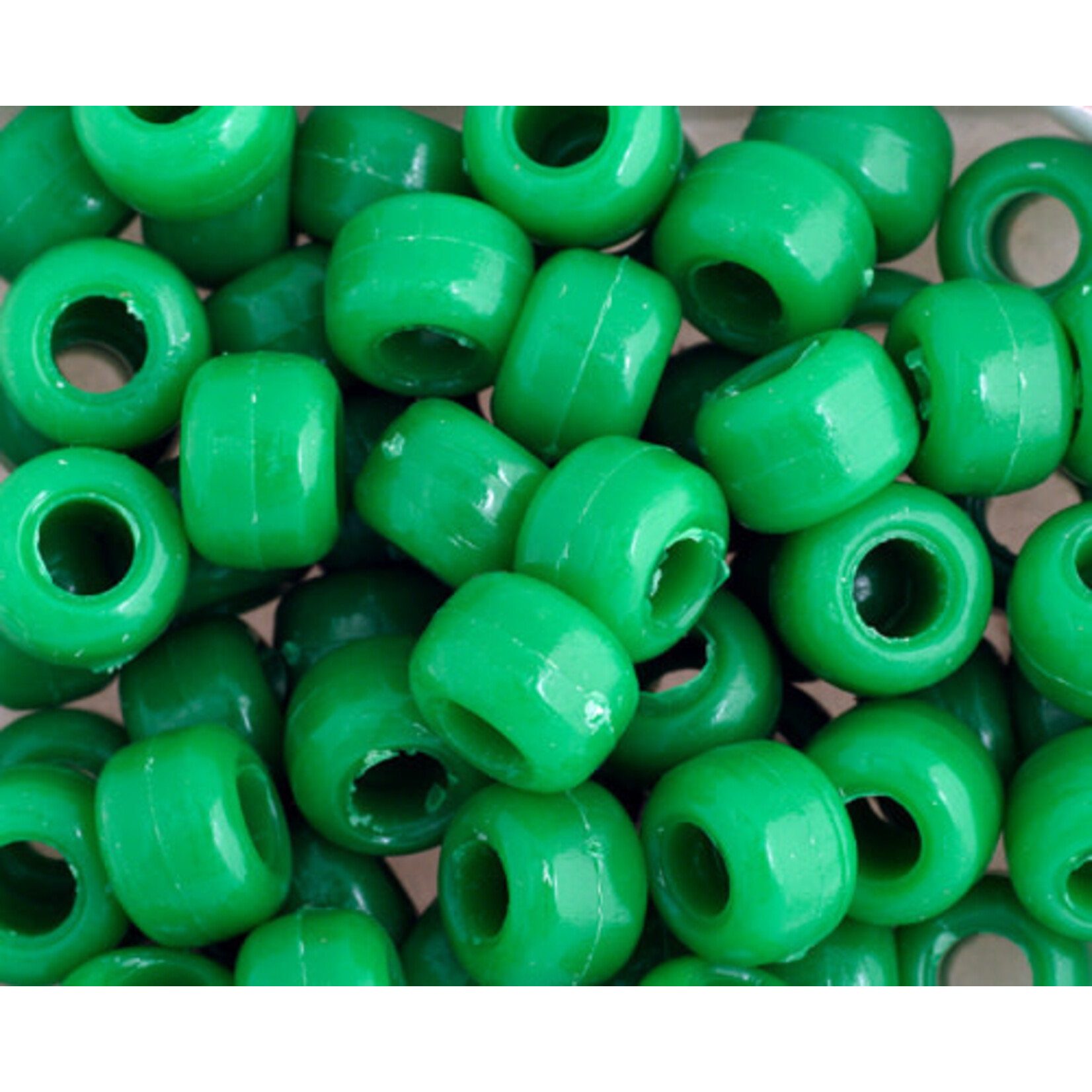 Crowbeads 9mm (60pcs) Green Opaque