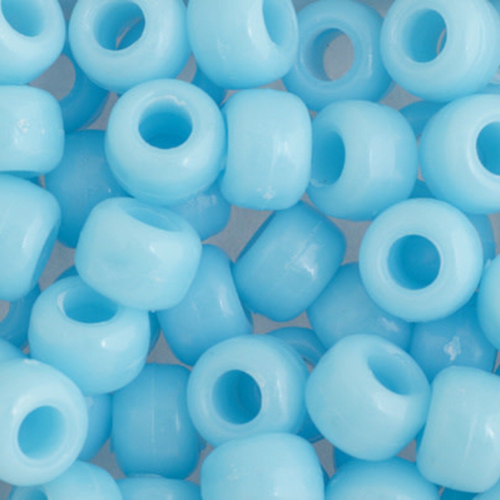 Crowbeads 9mm (60pcs) Light Blue Opaque