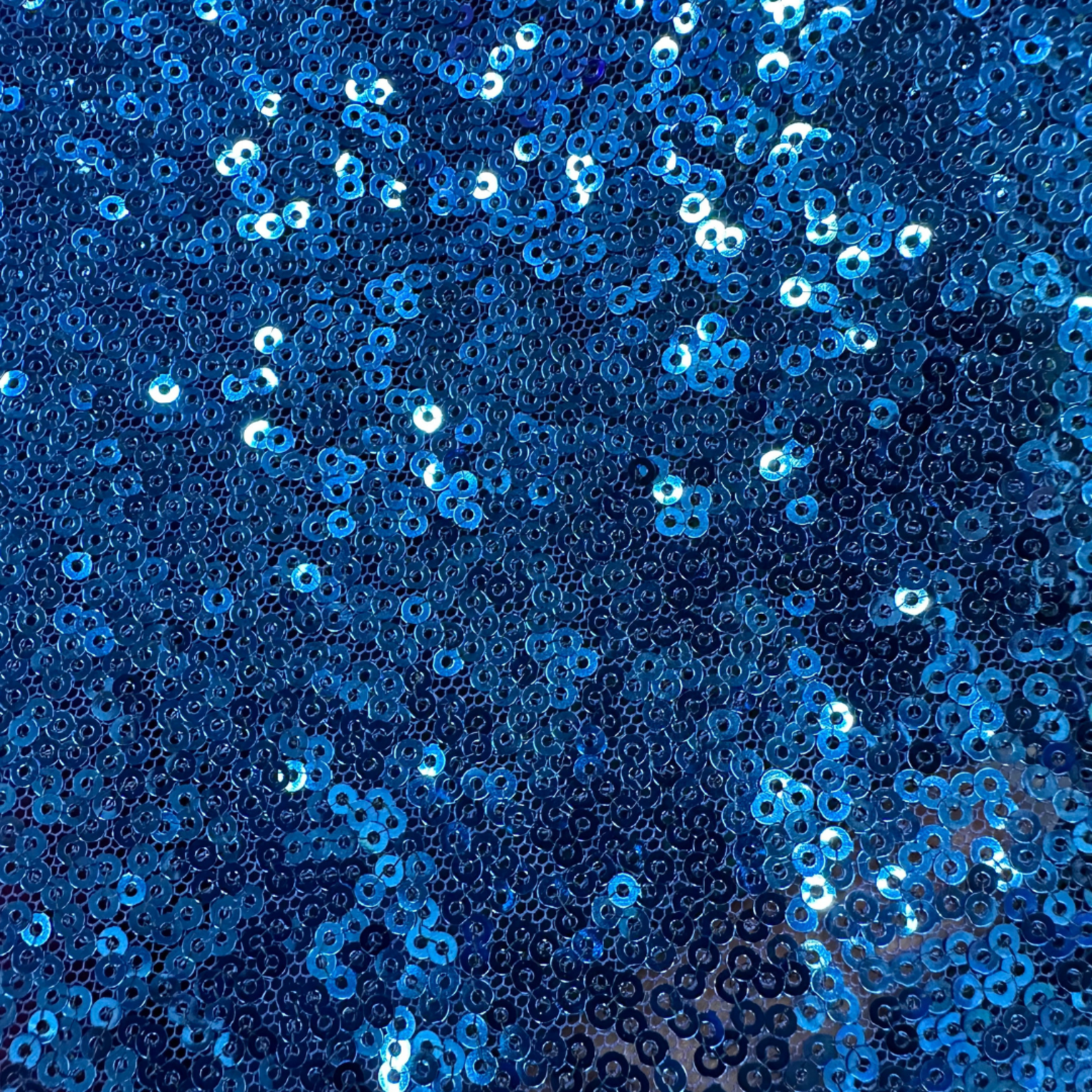 Sequin Mesh 3mm 51 Inches - Royal Blue