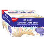 Bazic Bazic Jumbo natural Craft Stick (500/pack)