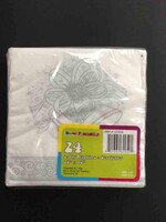 Color Fantastik 24 2-Ply Napkins White 10 Inches x 10 Inches