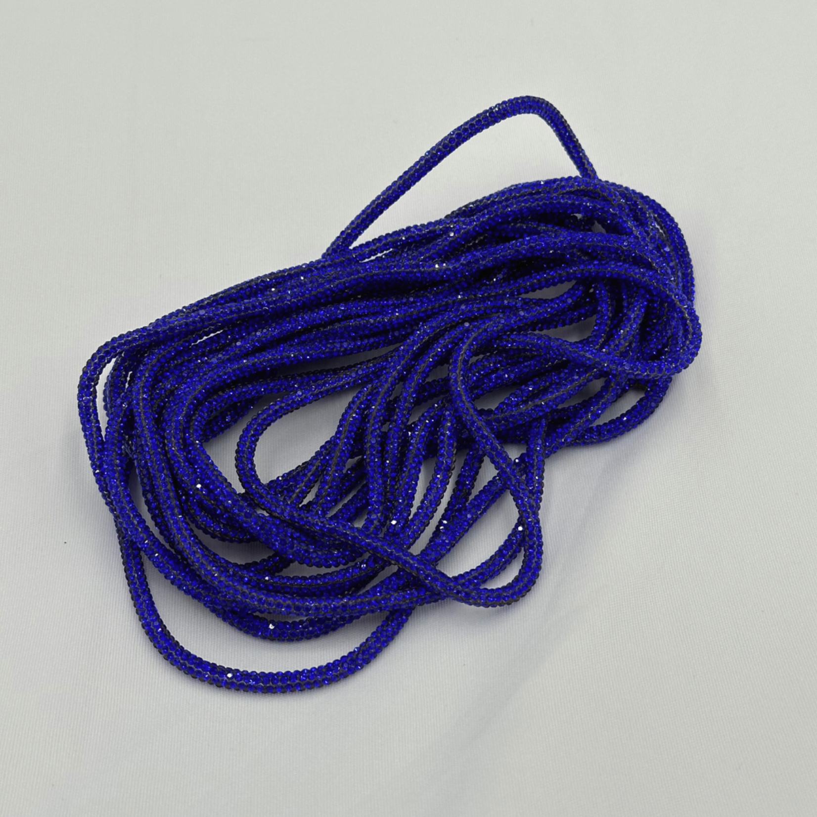 6mm Hot Fix Rhinestone Rope Trimmings 5M - Royal Blue