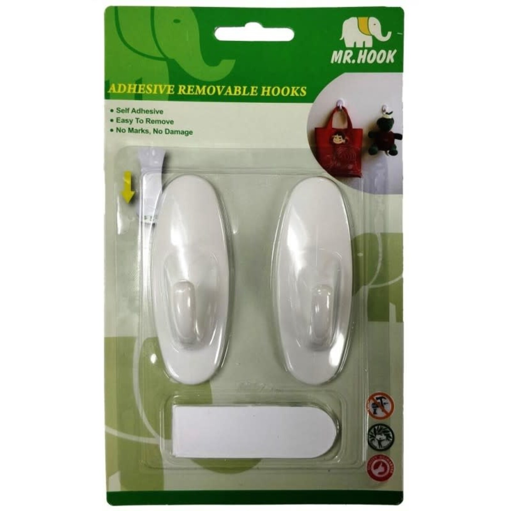 ADHESIVE HOOK 2PCS 3.3LBS