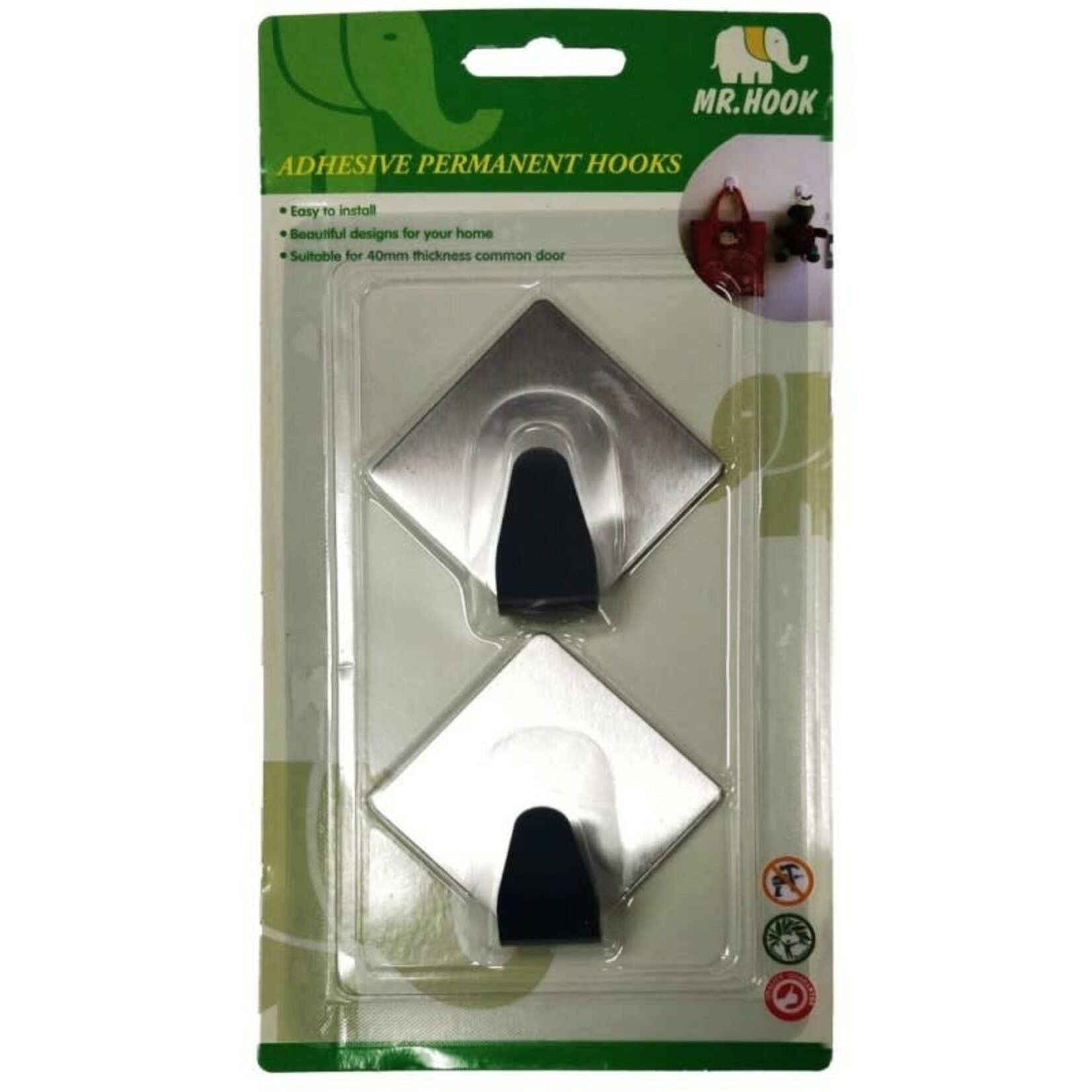 ADHESIVE HOOK 2PCS 6.6LBS