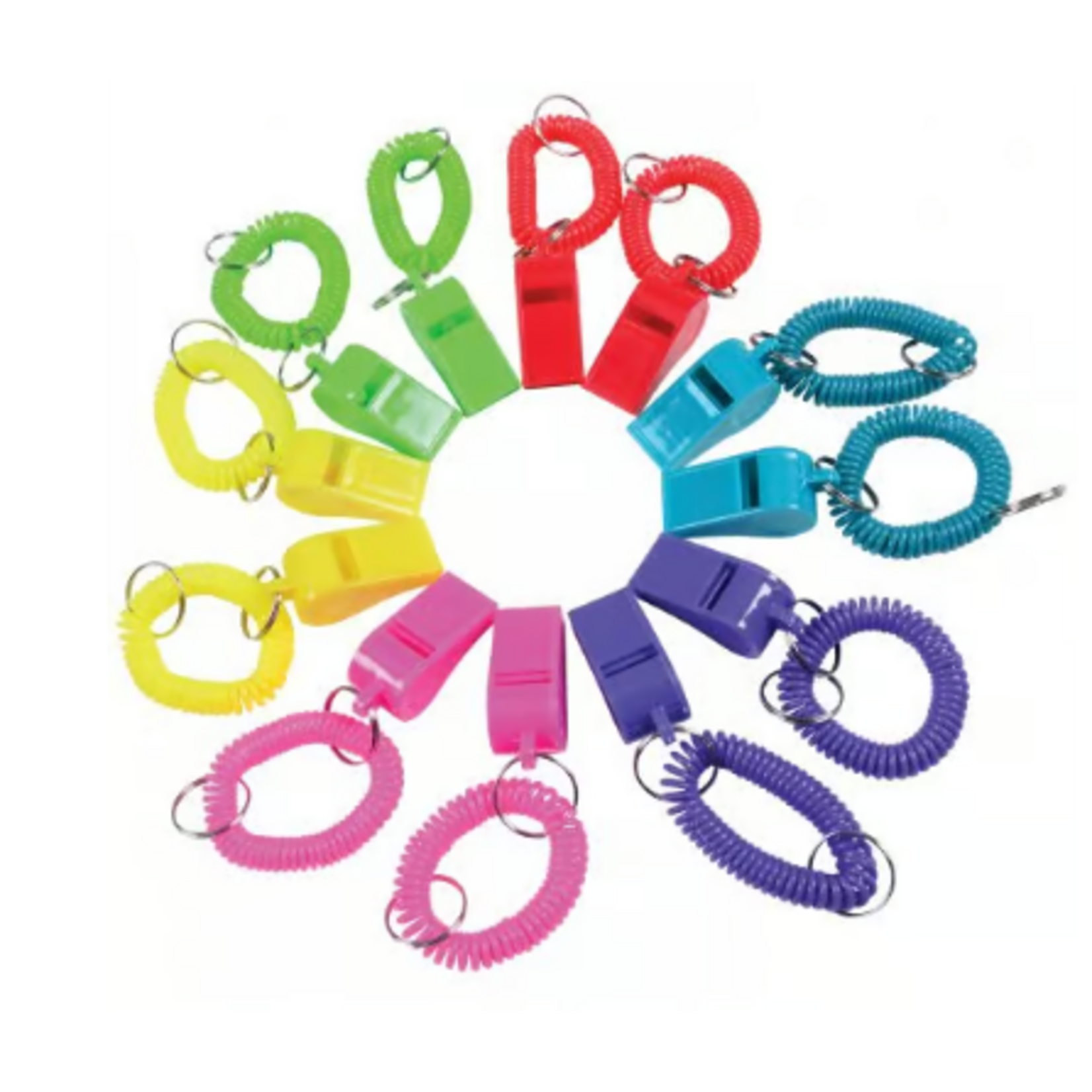 Bracelet  Whistle Keychains (12 Pieces)