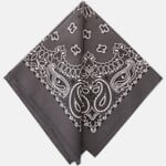 Bandana Paisley Patterned Dark Grey