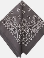Bandana Paisley Patterned Dark Grey