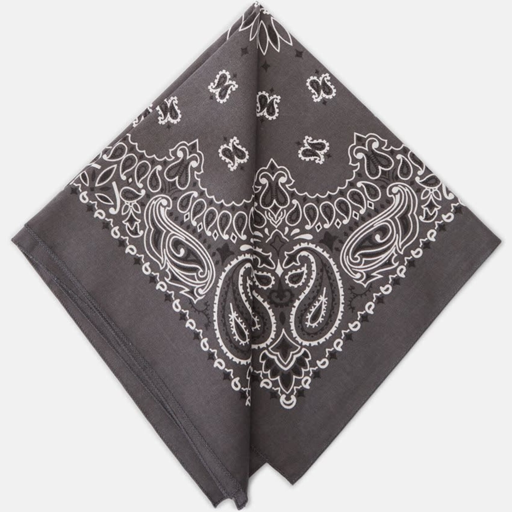 Bandana Paisley Patterned Dark Grey