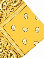 Bandana Paisley Patterned Golden Yellow