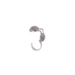 Bead Tips 3.5mm Round Nickel Colour (100 pieces)