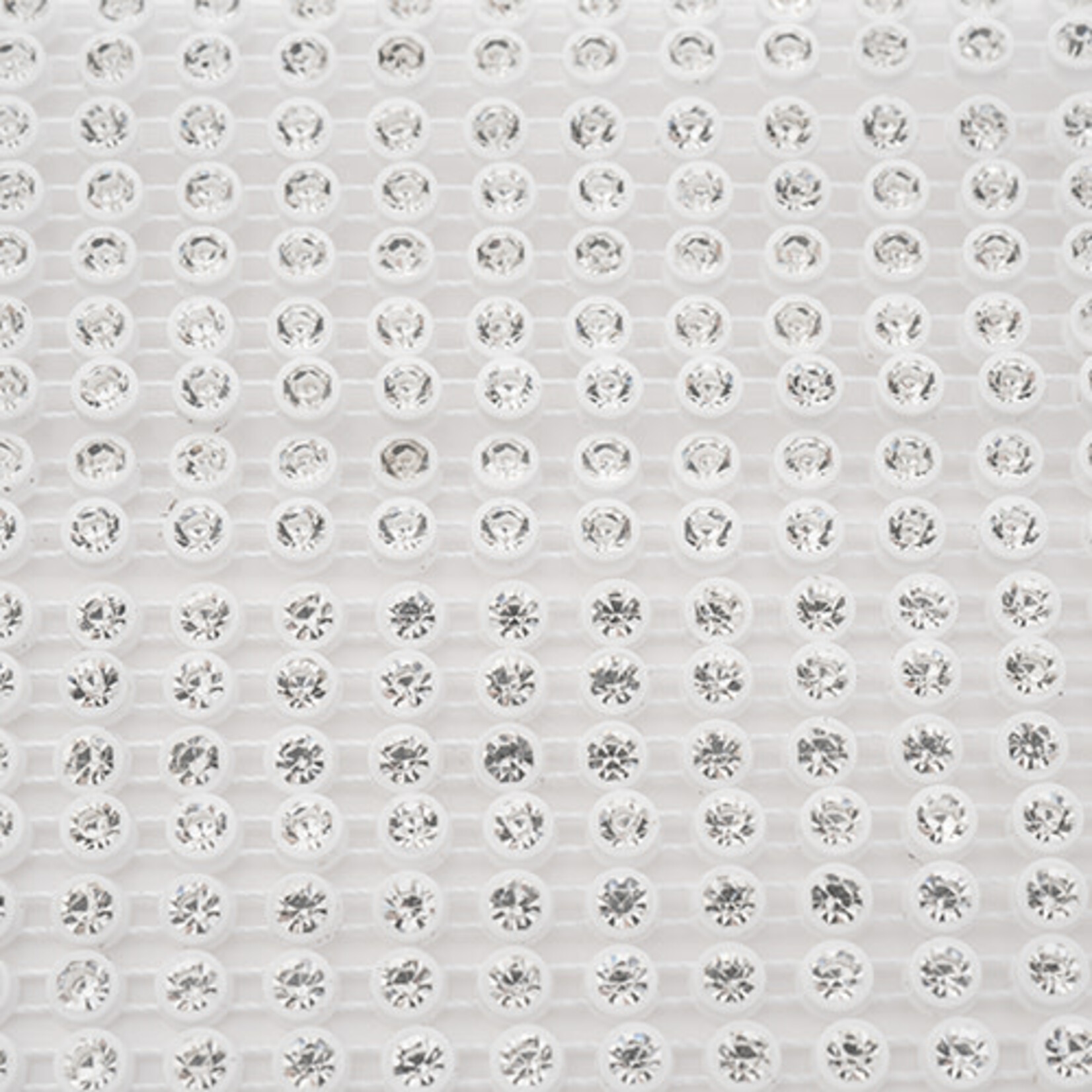 Crystal Lane Rhinestone Banding 10Yds 1Row SS12 White Casing - Crystal